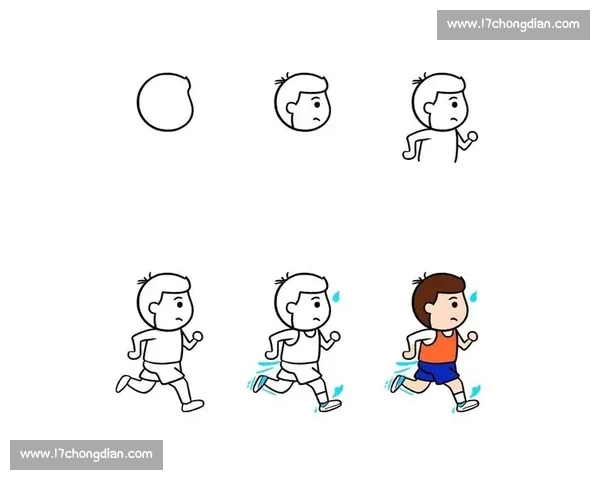 以跑步比赛简笔画为主题的校园体育活力与运动精神创意展示合集